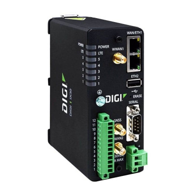 Digi IX30 Cat 7 LTE-Advanced Router with Digi 360, GNSS, dual ethernet, FirstNet Capable